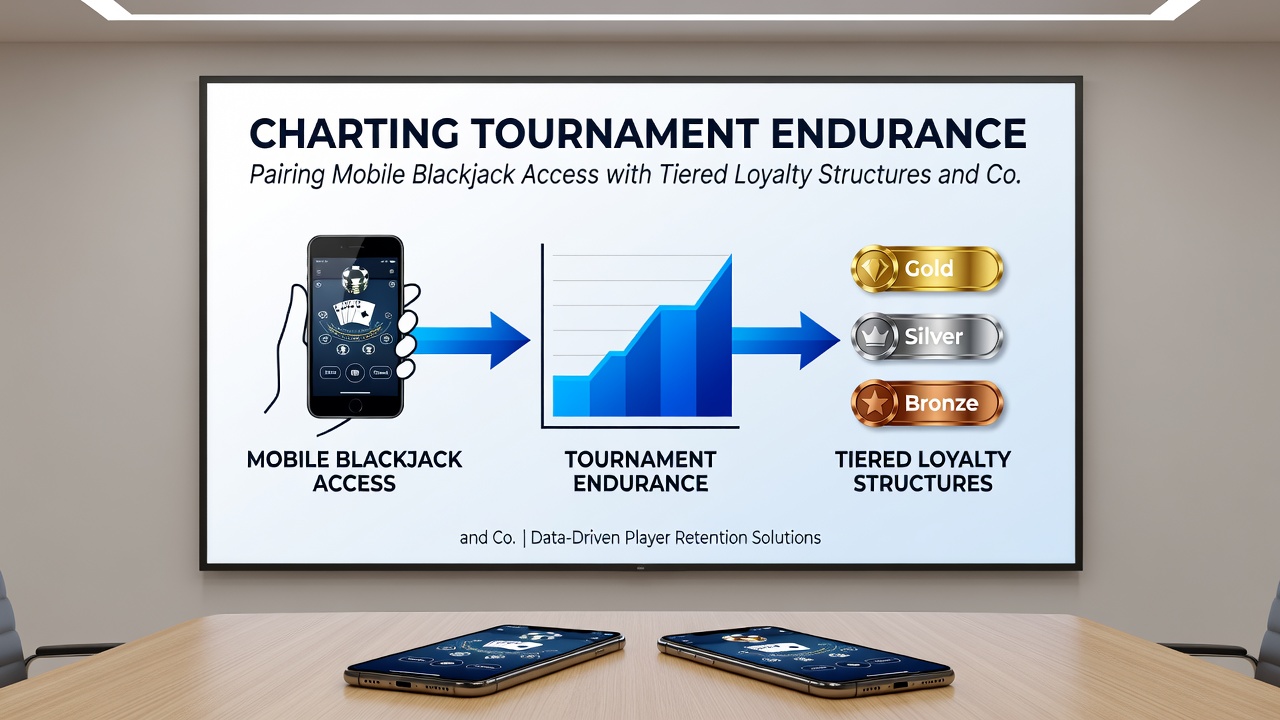 Player reviewing loyalty tier benefits and controlled spending dashboard during a mobile blackjack tournament break