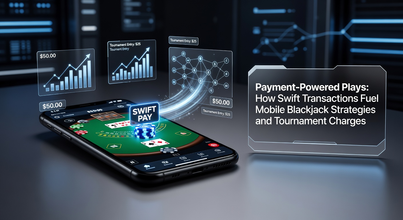 Mobile blackjack player making a swift deposit on smartphone during a high-stakes tournament round