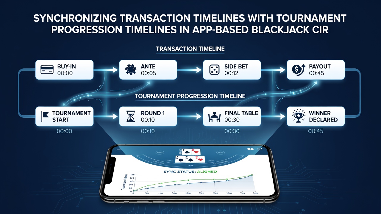 Detailed view of app dashboard displaying synchronized transaction logs alongside tournament stage indicators